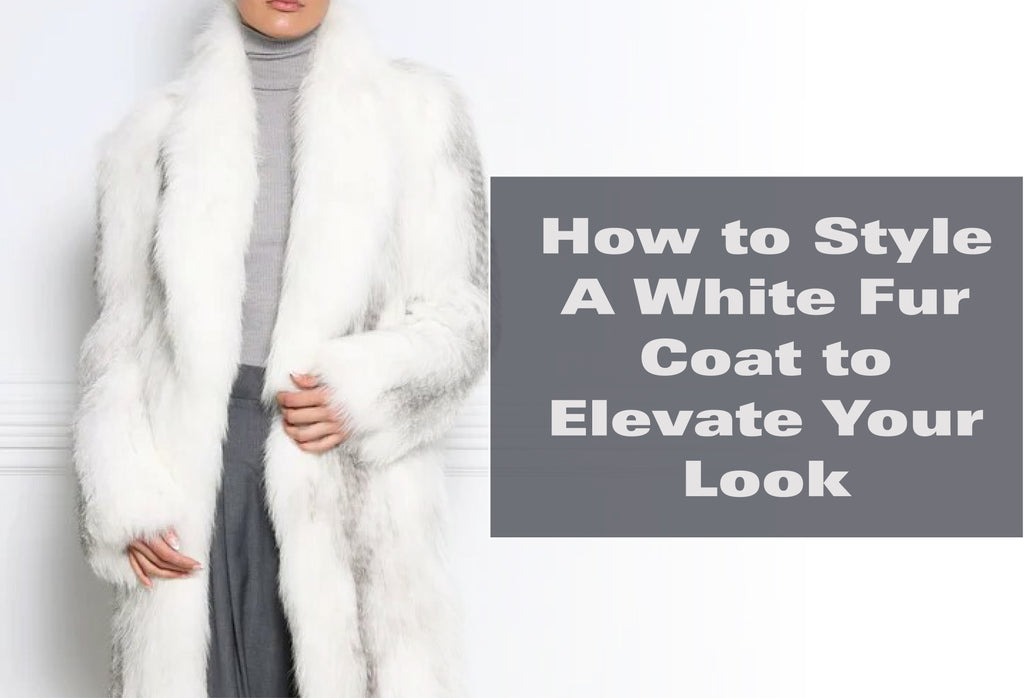 White fur coat store outfits