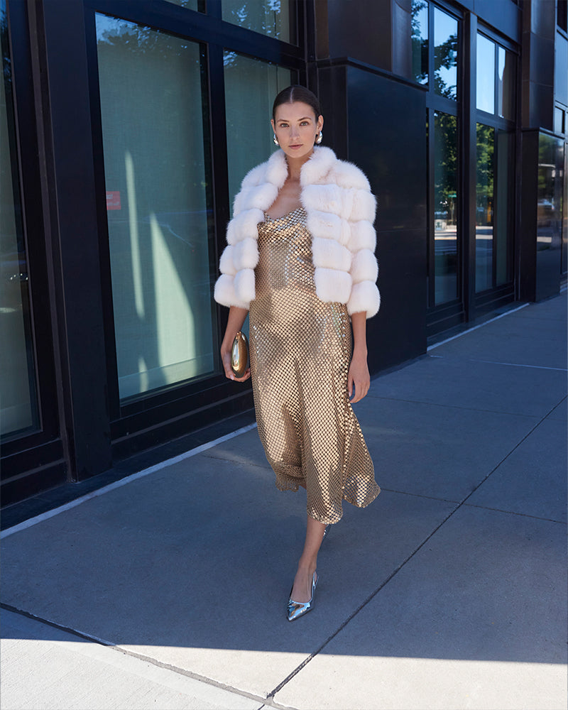 Elegant Evening Wear: Chinchilla Fur Jackets - Pologeorgis POLOGEORGIS Elegant Evening Wear: Chinchilla Fur Jackets - Pologeorgis POLOGEORGIS