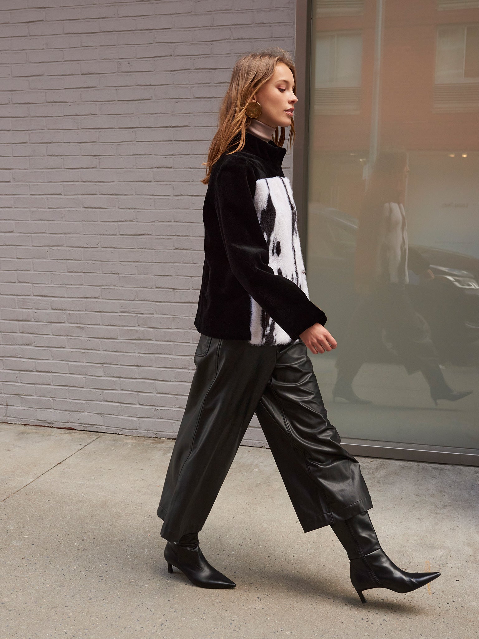 The River Cross Mink and Sheared Mink Jacket