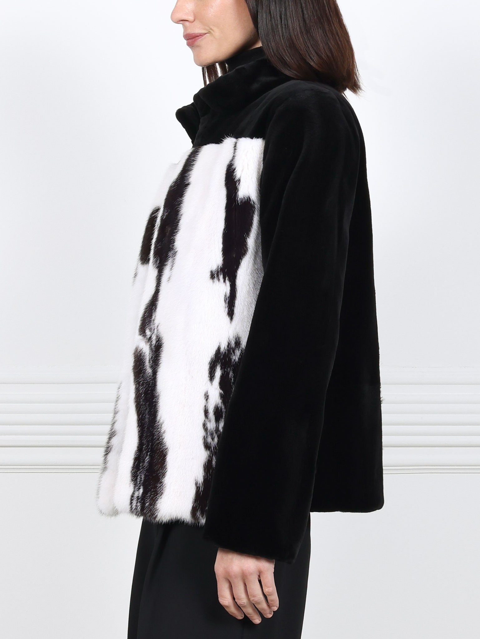 The River Cross Mink and Sheared Mink Jacket