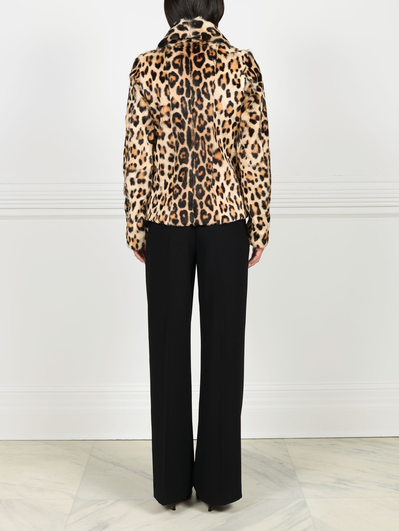 The Anais Leopard Printed Shearling