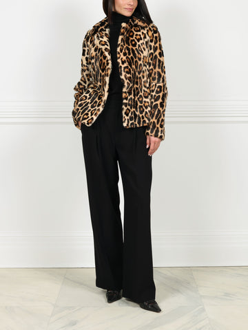 The Anais Leopard Printed Shearling