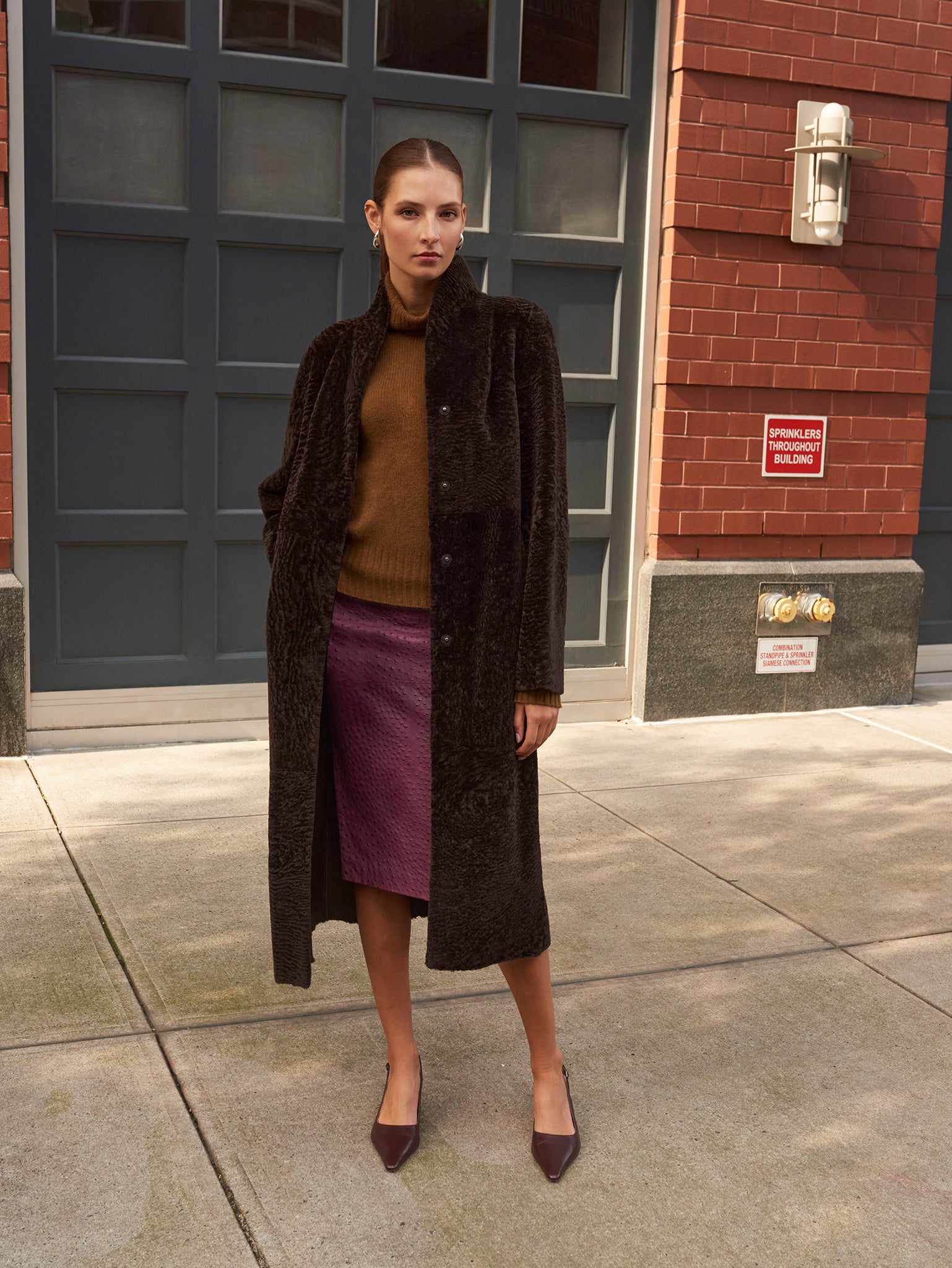 The Cleo Reversible  Shearling Coat