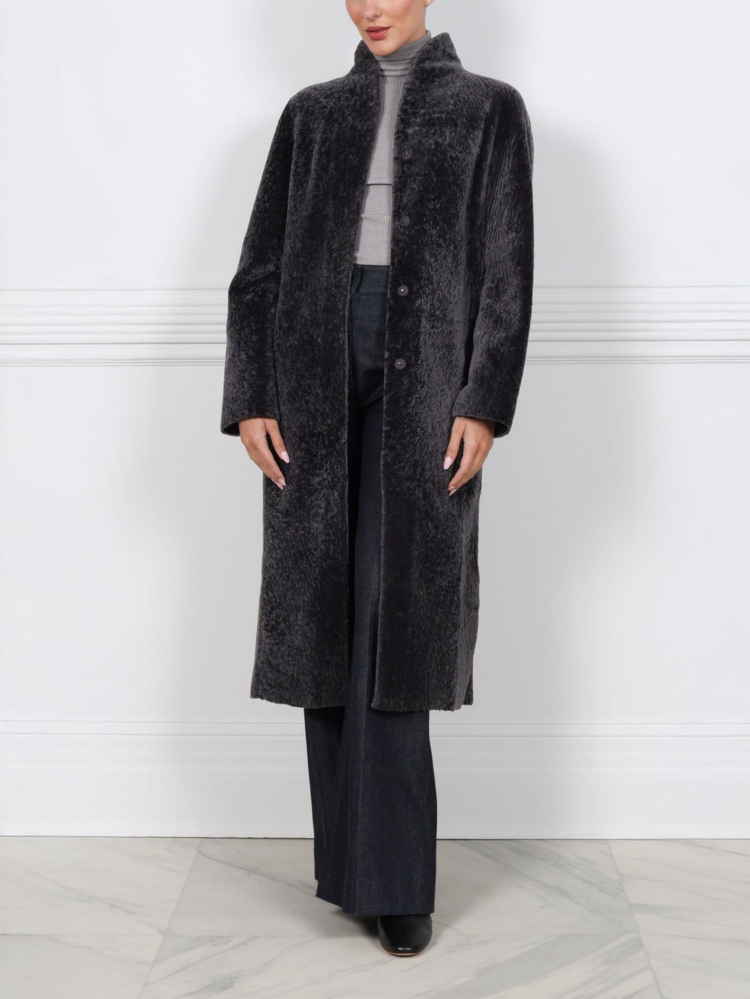 The Cleo Reversible  Shearling Coat