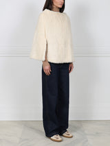 The Valerie Knitted Mink Fur Poncho