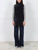 The Rondi Sheared Cosmos Shearling Vest