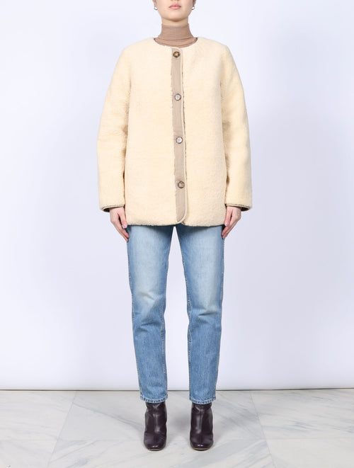 The Reese Reversible Shearling Puffer Jacket