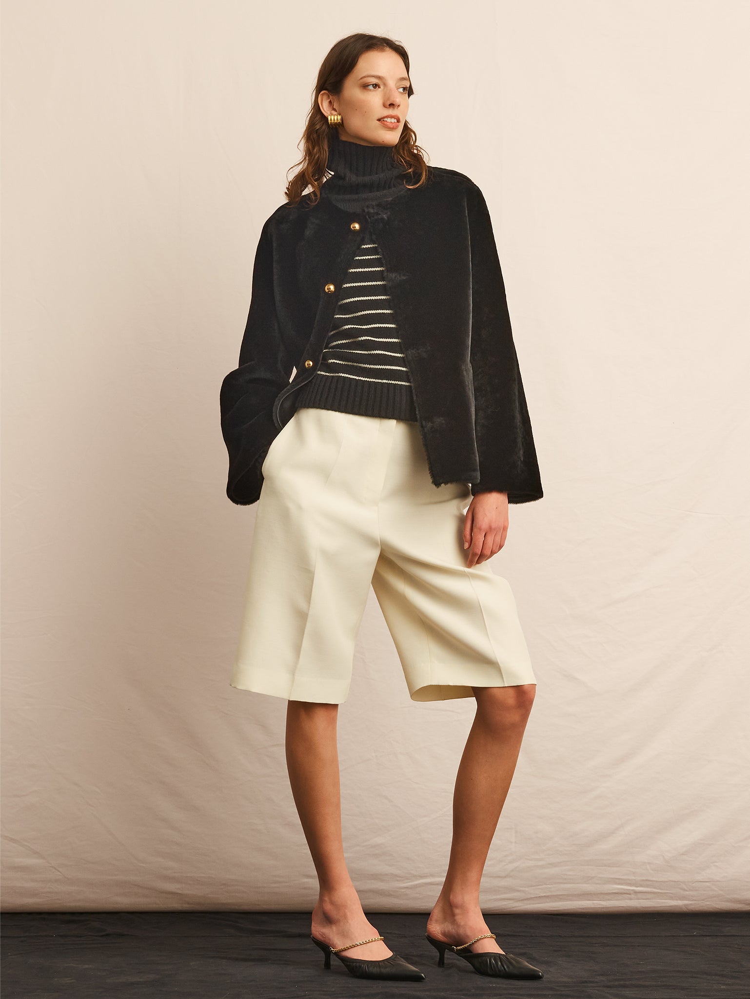 The Farrah Reversible Shearling Jacket