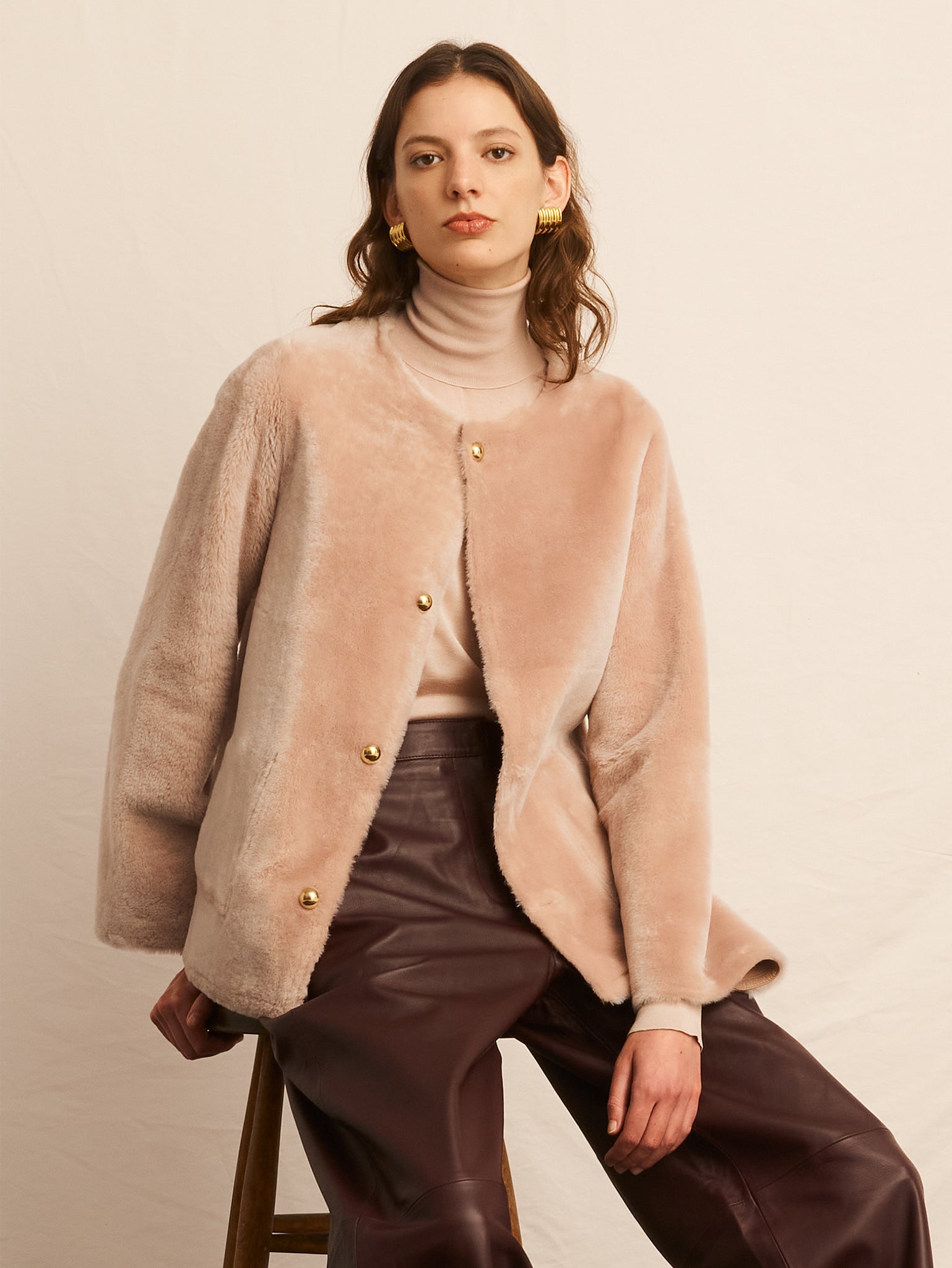 The Farrah Reversible Shearling Jacket