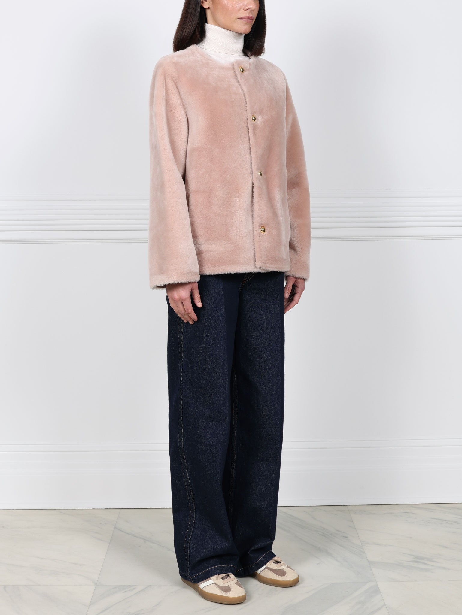 The Farrah Reversible Shearling Jacket