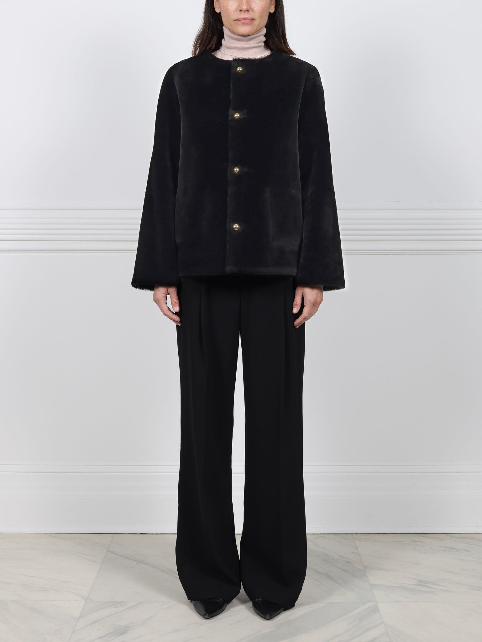 The Farrah Reversible Shearling Jacket