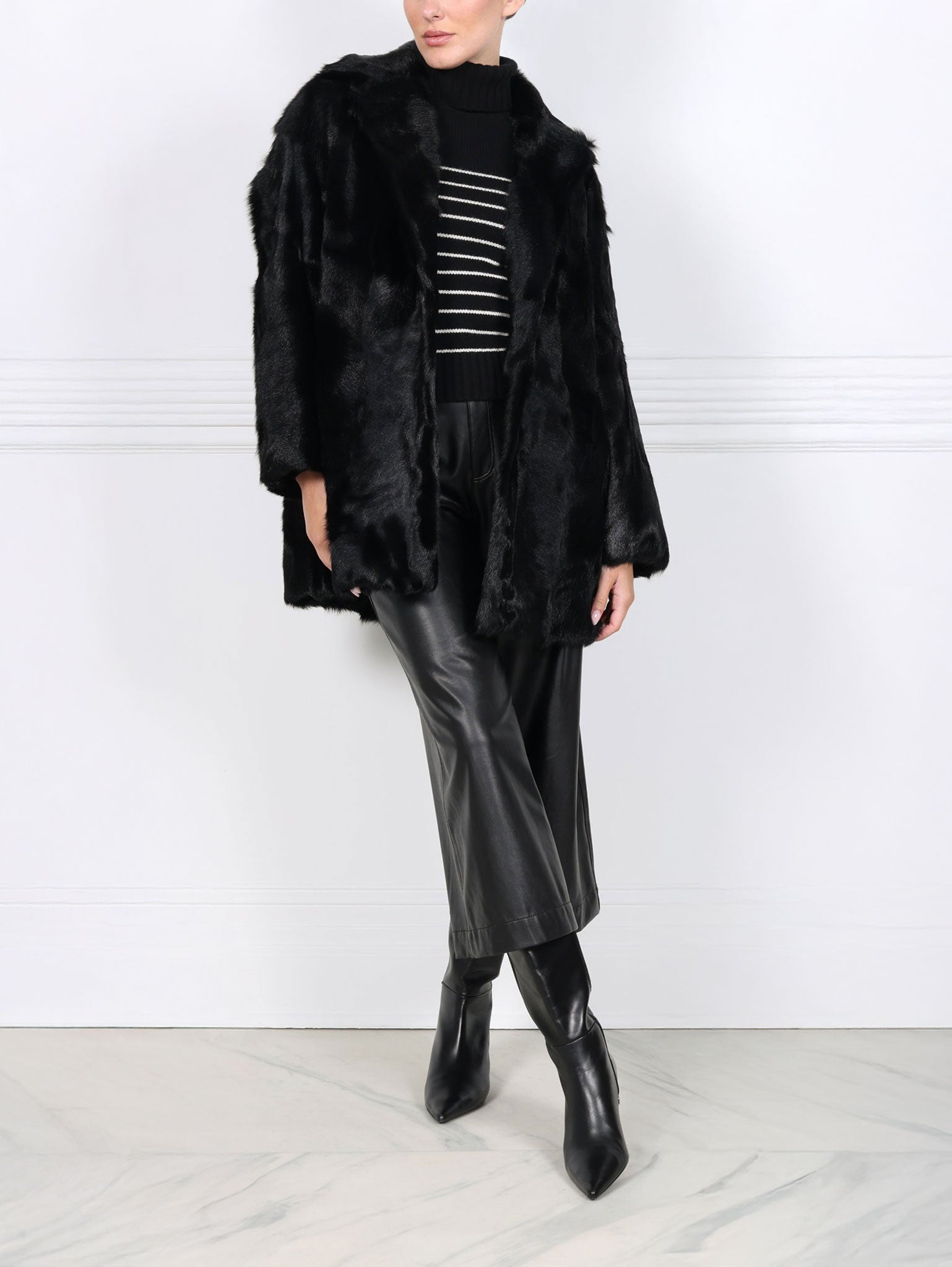 The Renee Oversized Shearling Coat