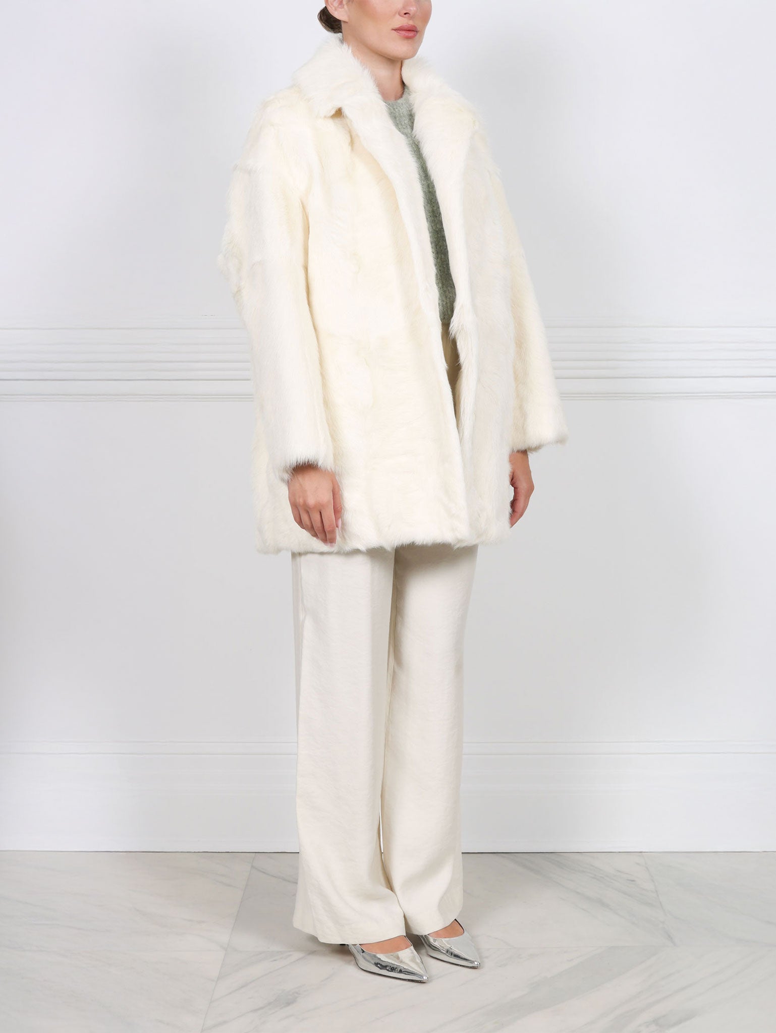 The Renee Oversized Shearling Coat