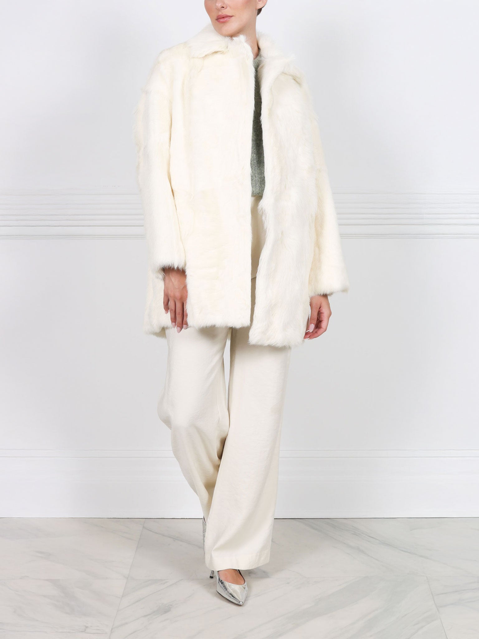 The Renee Oversized Shearling Coat