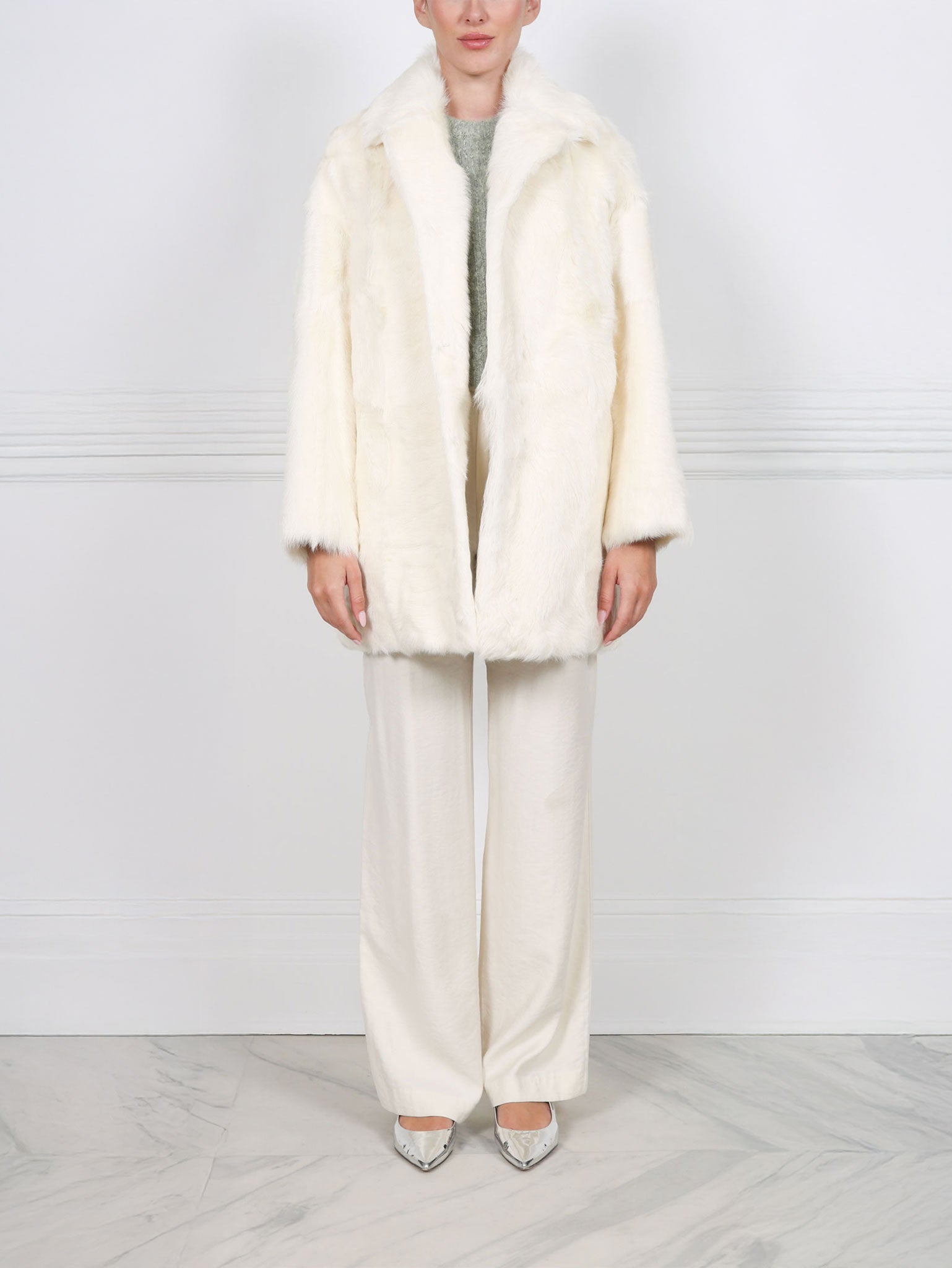 The Renee Oversized Shearling Coat