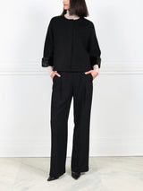 The Cookie Double Face Jacket with Mink Fur Cuffs