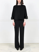 The Cookie Double Face Jacket with Mink Fur Cuffs