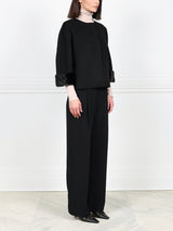 The Cookie Double Face Jacket with Mink Fur Cuffs