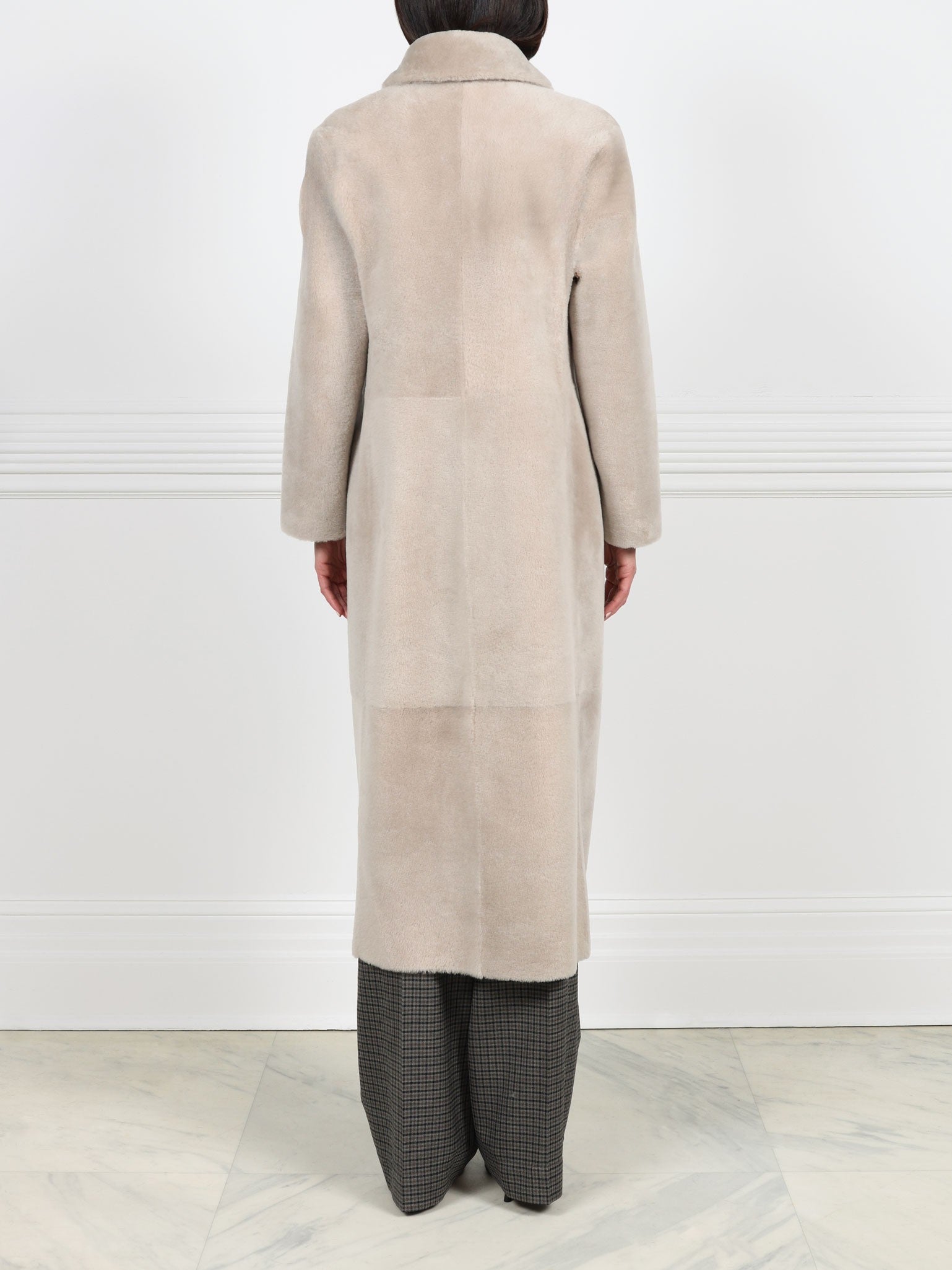 Beige Shearling Coat