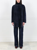 The Mindy Sueded Sheared Mink Fur Coat