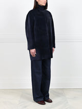 The Mindy Sueded Sheared Mink Fur Coat
