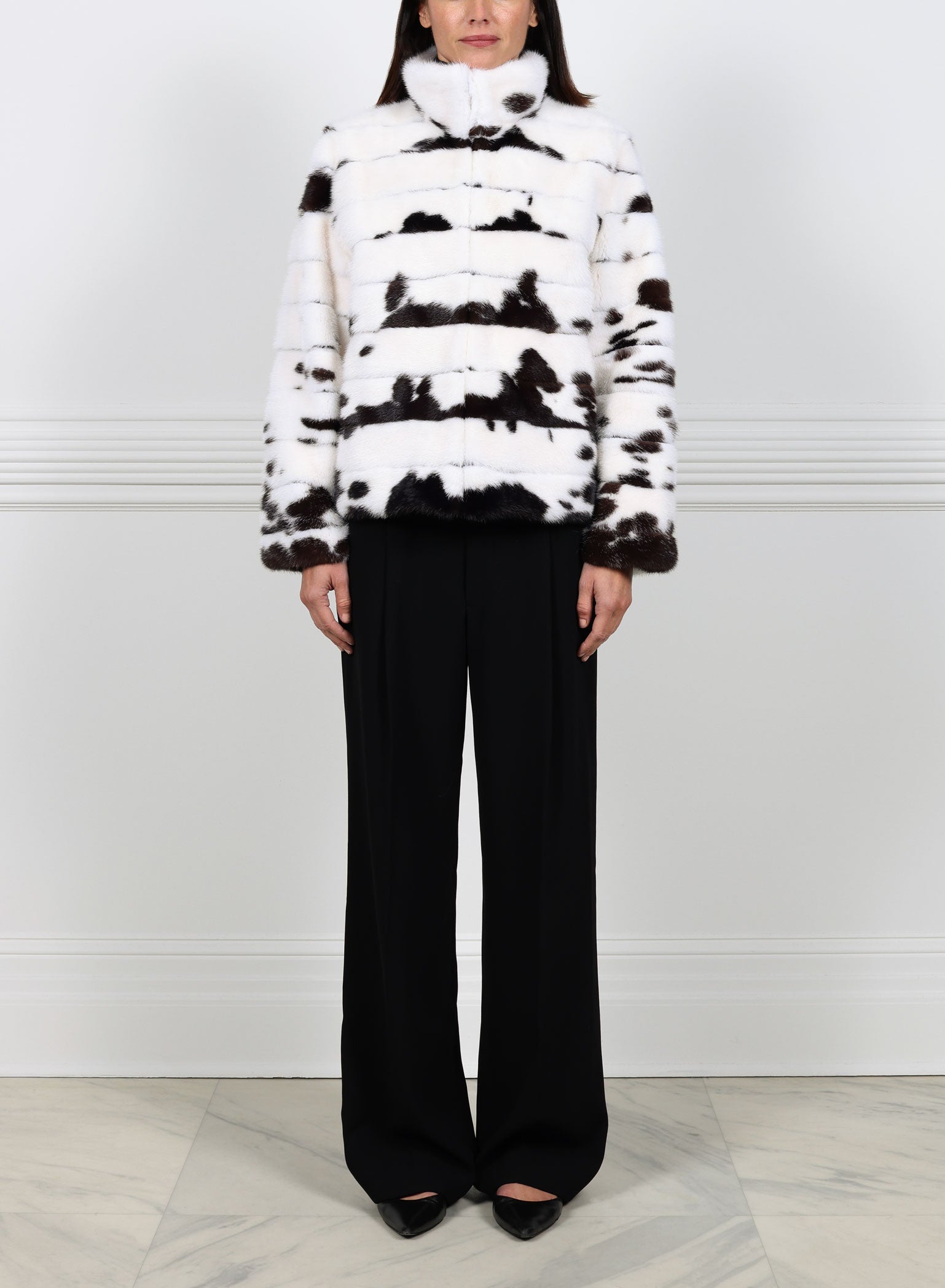 The Inkblot Mink Fur Jacket
