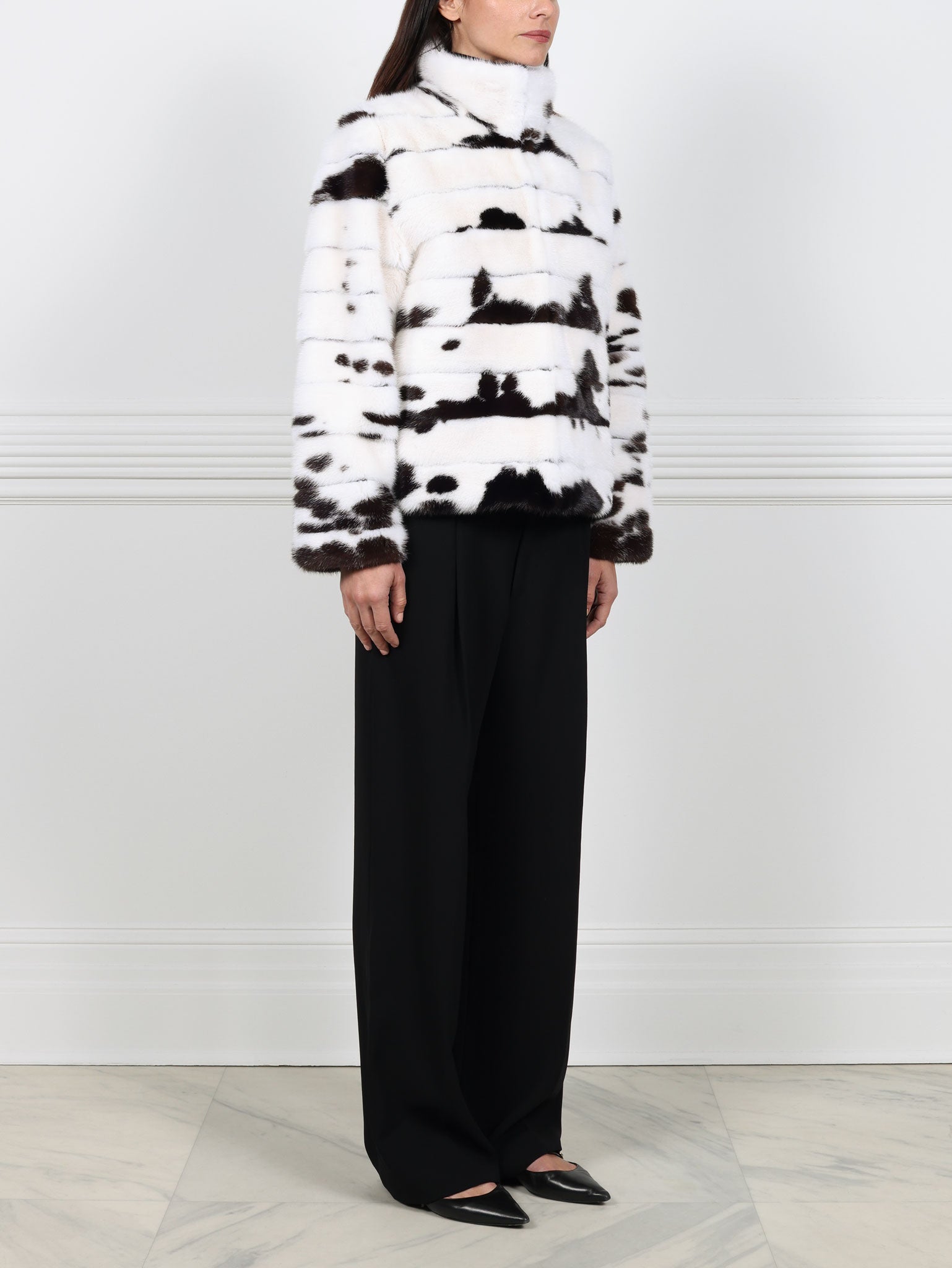 The Inkblot Mink Fur Jacket