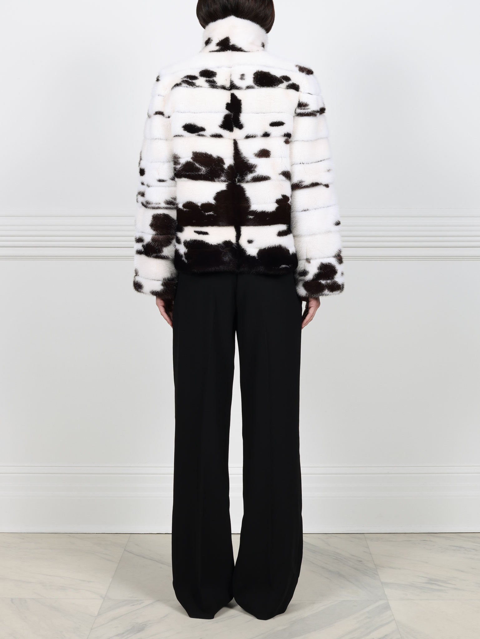 The Inkblot Mink Fur Jacket