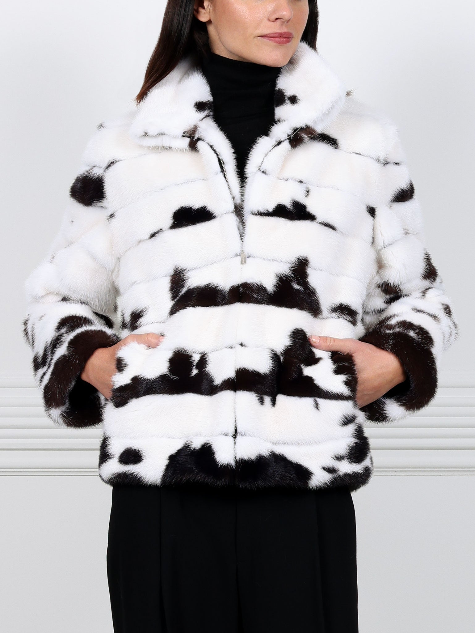 The Inkblot Mink Fur Jacket
