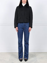 The Lylia Double Face Jacket with Mink Fur Collar