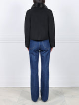 The Lylia Double Face Jacket with Mink Fur Collar