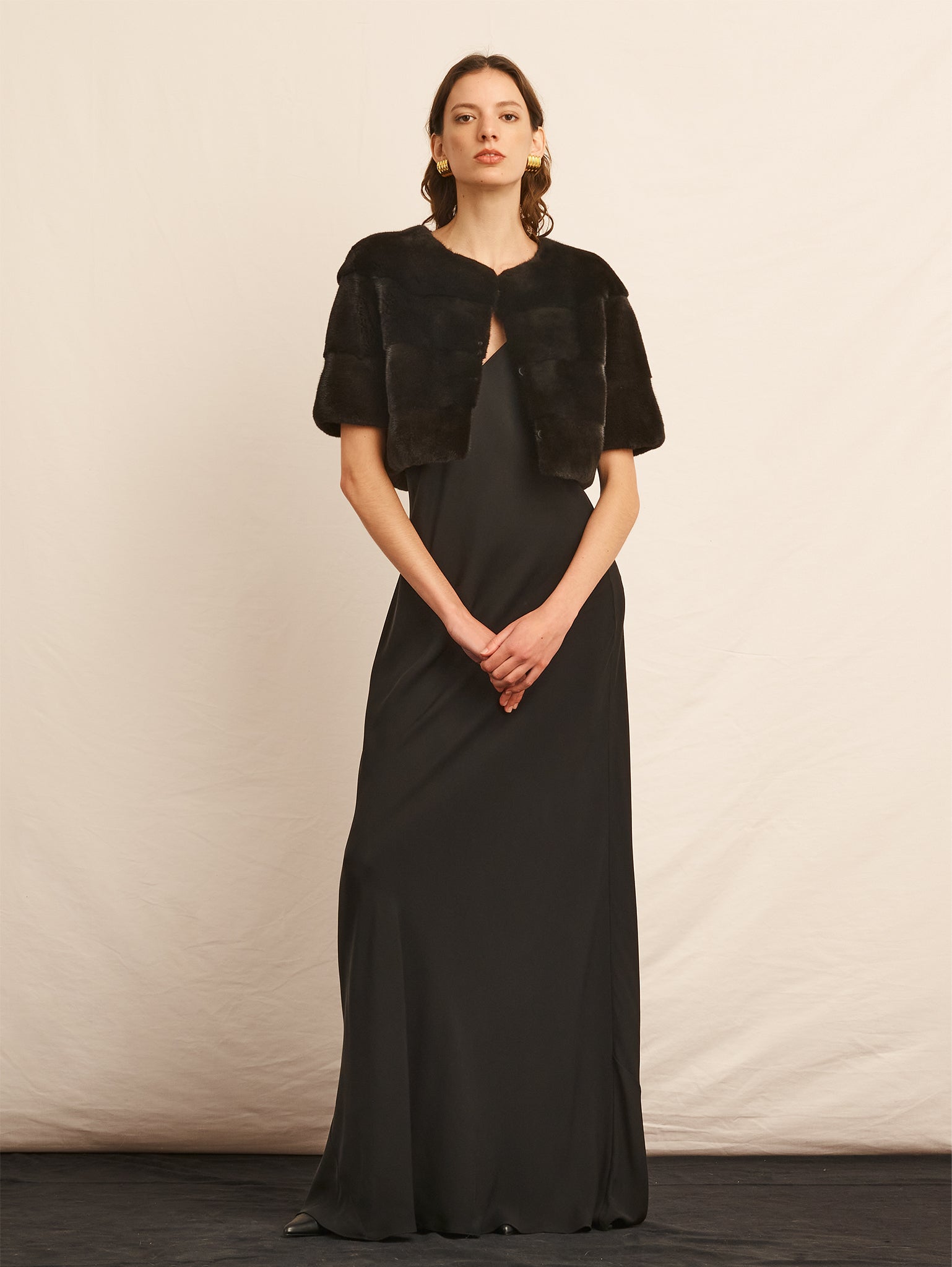 The Stratus Mink Fur Shrug