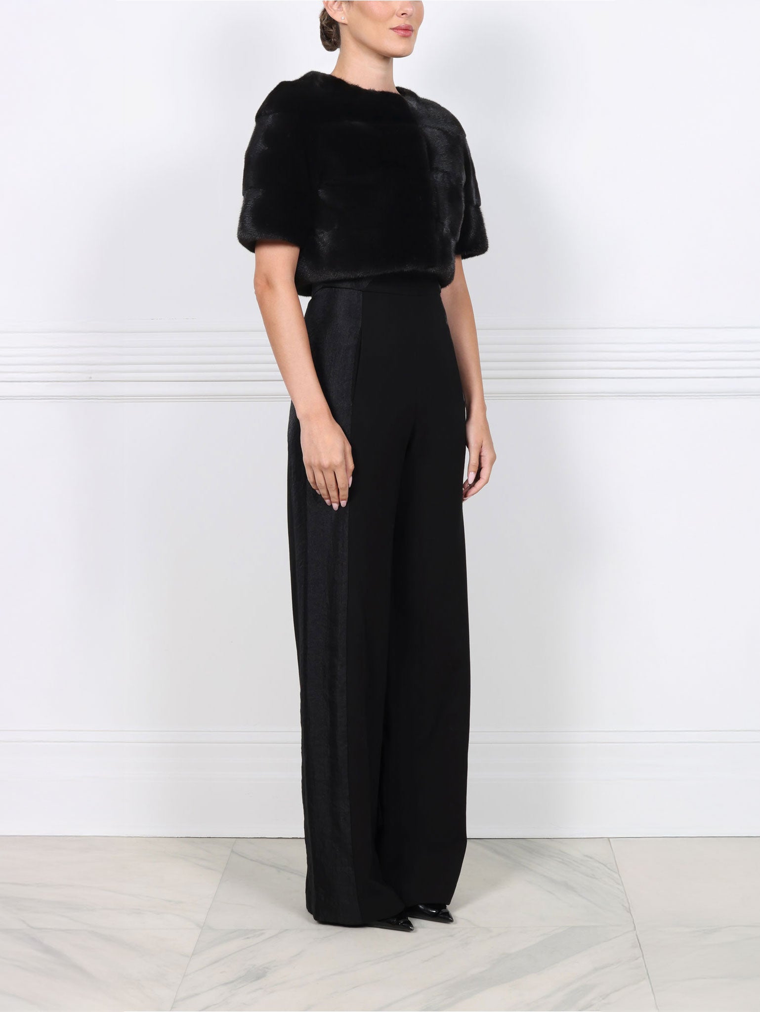 The Stratus Mink Fur Shrug