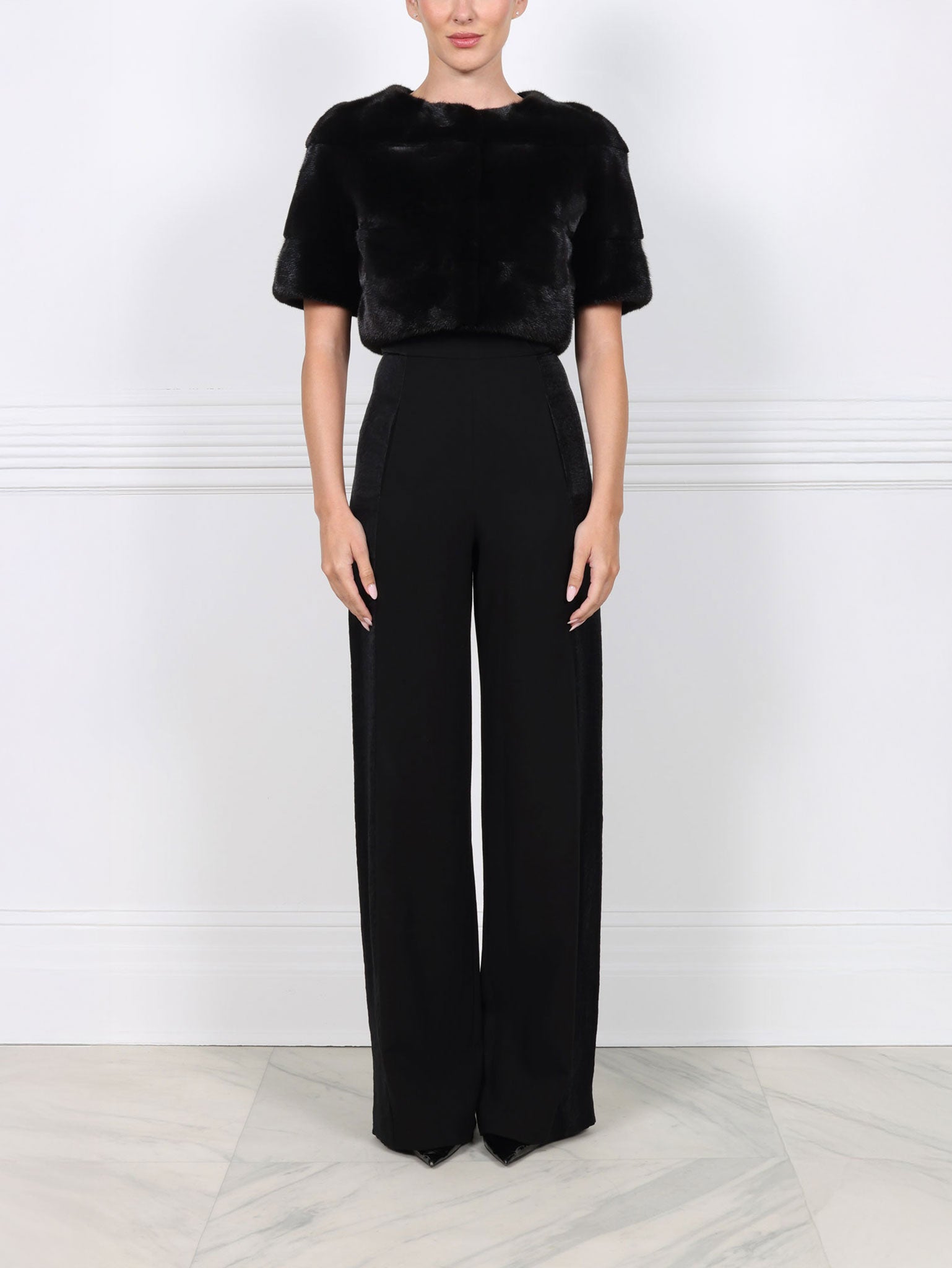 The Stratus Mink Fur Shrug