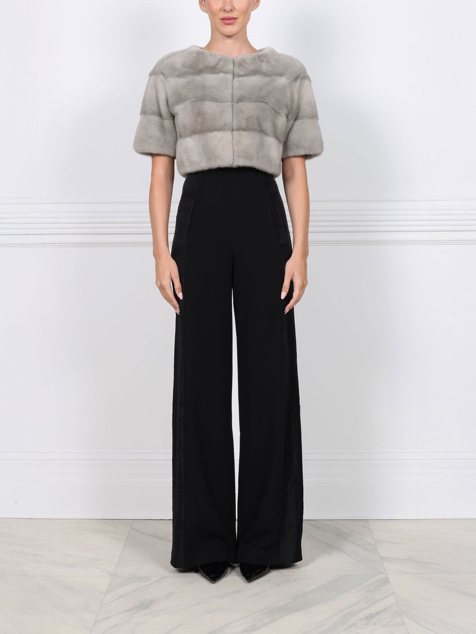 The Stratus Mink Fur Shrug