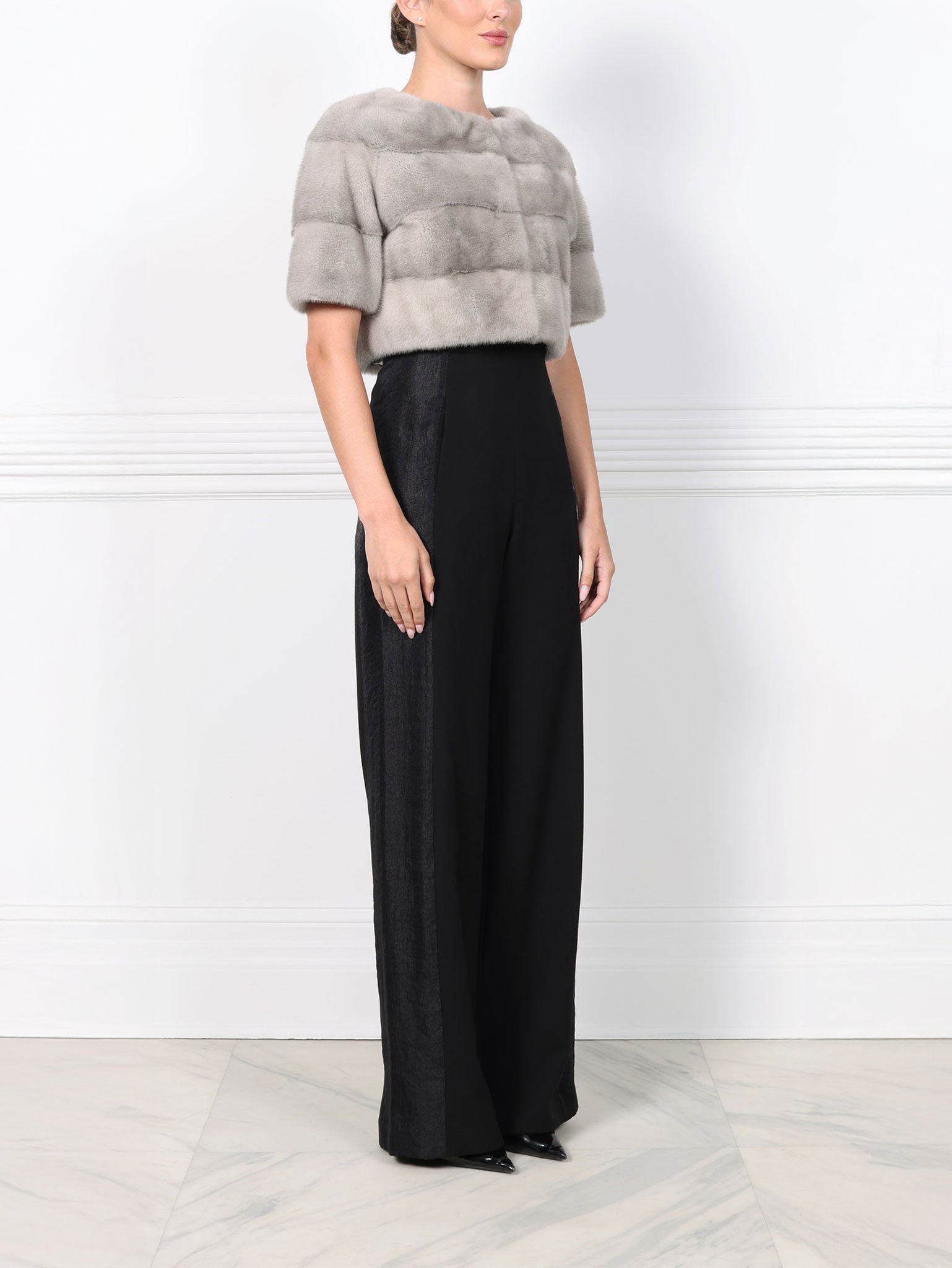 The Stratus Mink Fur Shrug