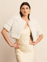 The Stratus Mink Fur Shrug