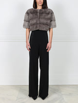 The Stratus Mink Fur Shrug