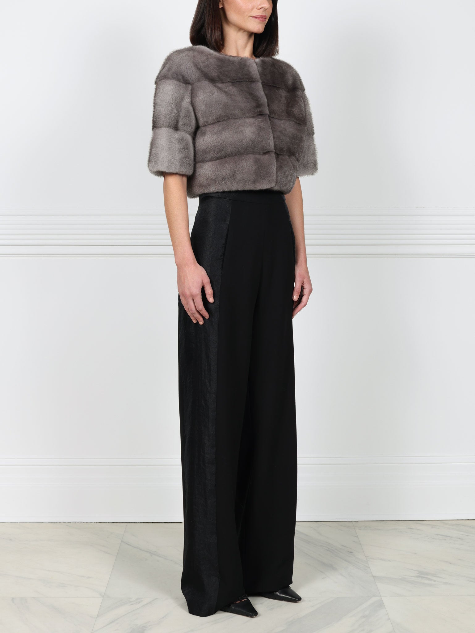 The Stratus Mink Fur Shrug