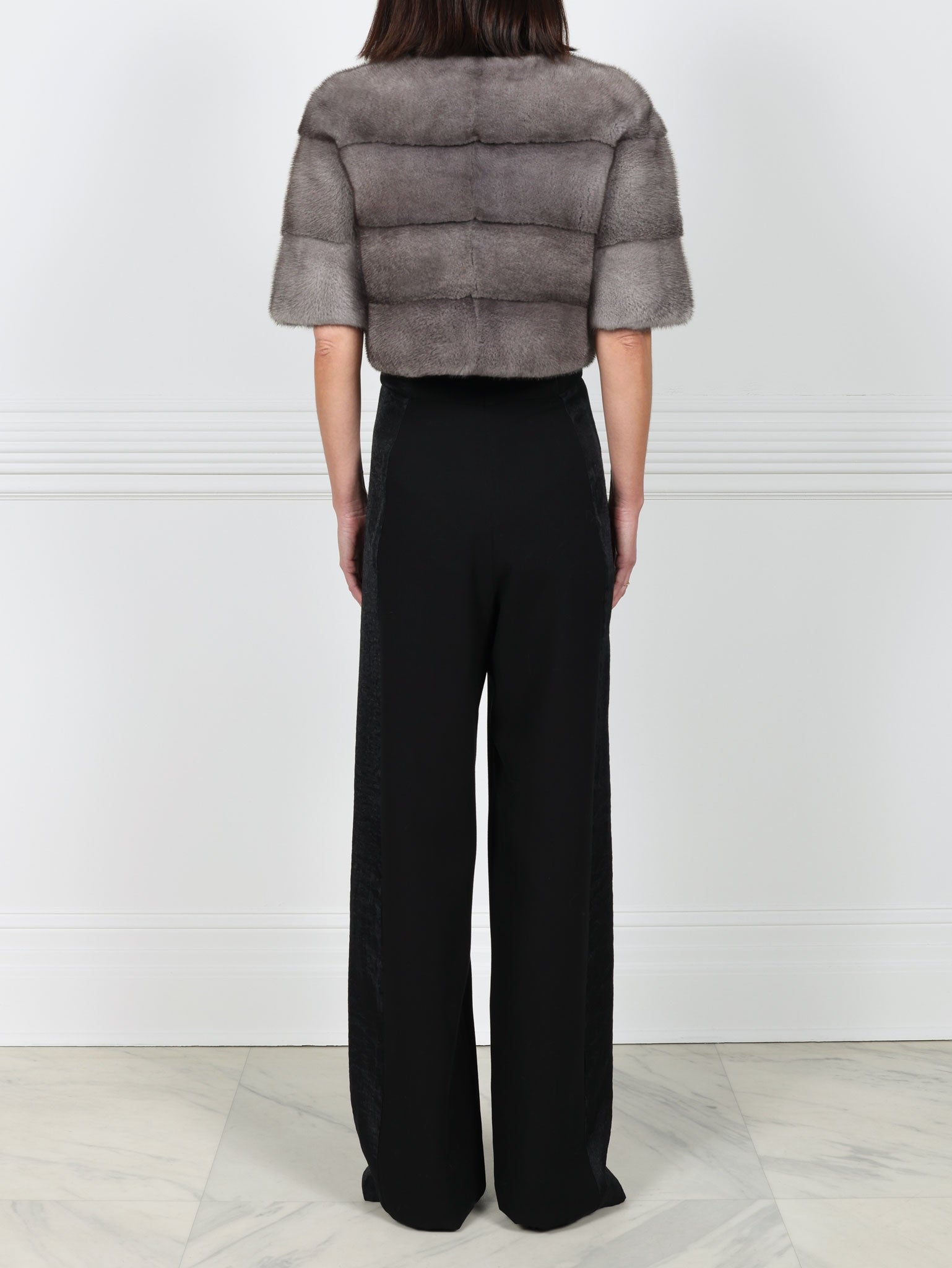 The Stratus Mink Fur Shrug