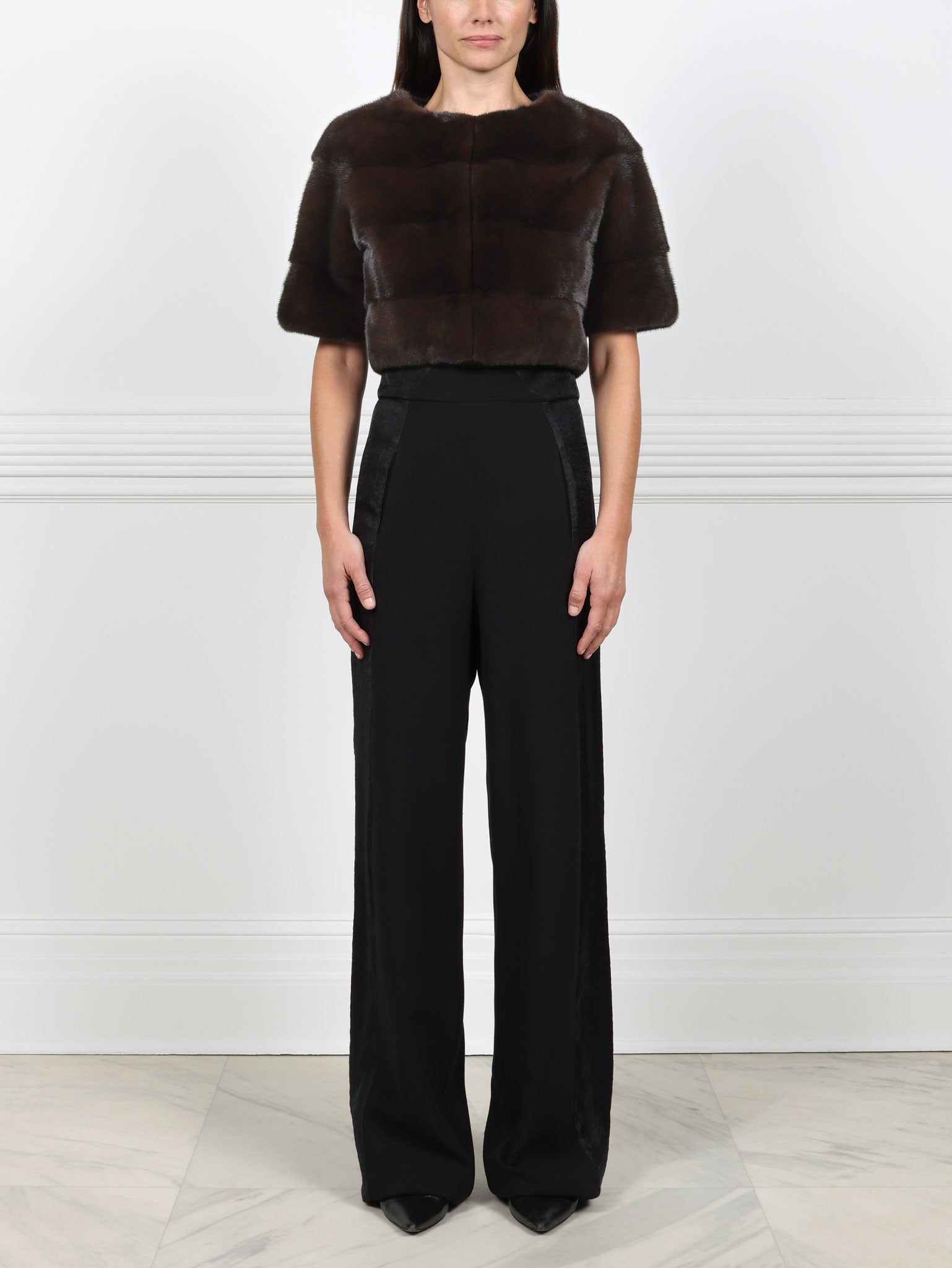 The Stratus Mink Fur Shrug