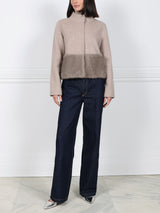 The Edie Petite Wool Cashmere Blend Jacket with Mink Trim