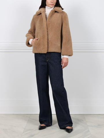 Curly Shearling Crop Jacket