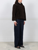 Curly Shearling Crop Jacket