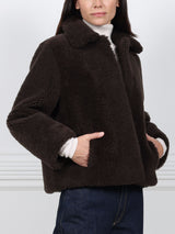 Curly Shearling Crop Jacket