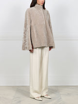 The Abigail Shearling Cape