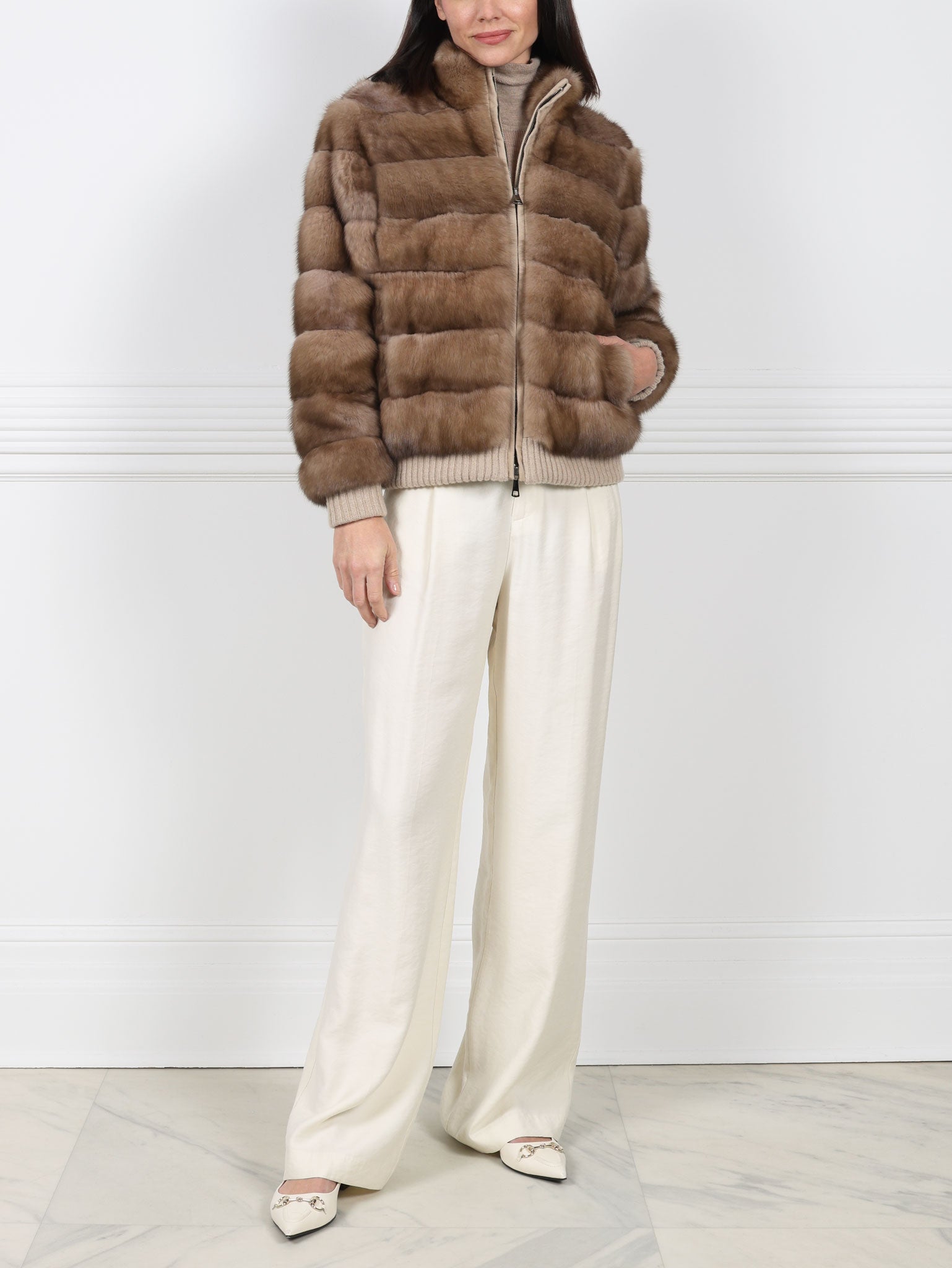 The Anya Sable Fur Jacket