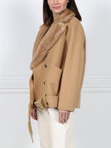 The Coyote Moon Double Face Jacket with Mink Trim