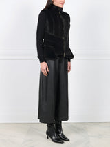 Mink  Puffer Reversible to Leather Vest