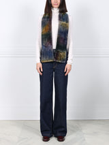 Upcycled Tie Dyed Fur Scarf